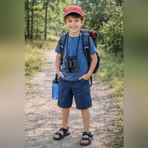 🎈Dickies Kids Dark Blue Plaid Shorts SZ 5